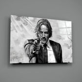 Action tribute panel anchoring a man cave wall