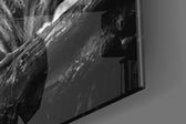 Cinematic artwork in a master bedroom interior