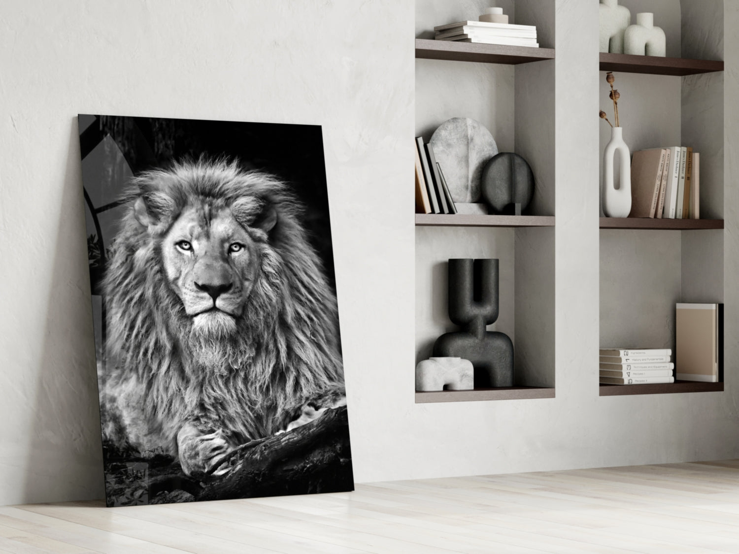 Lion Glass Wall Art.