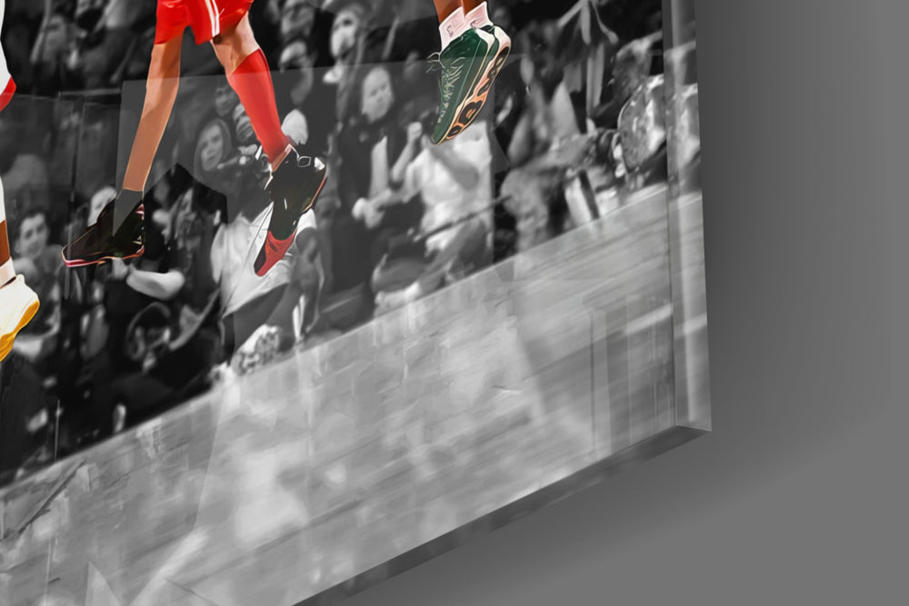 NBA All Stars Glass Wall Art.
