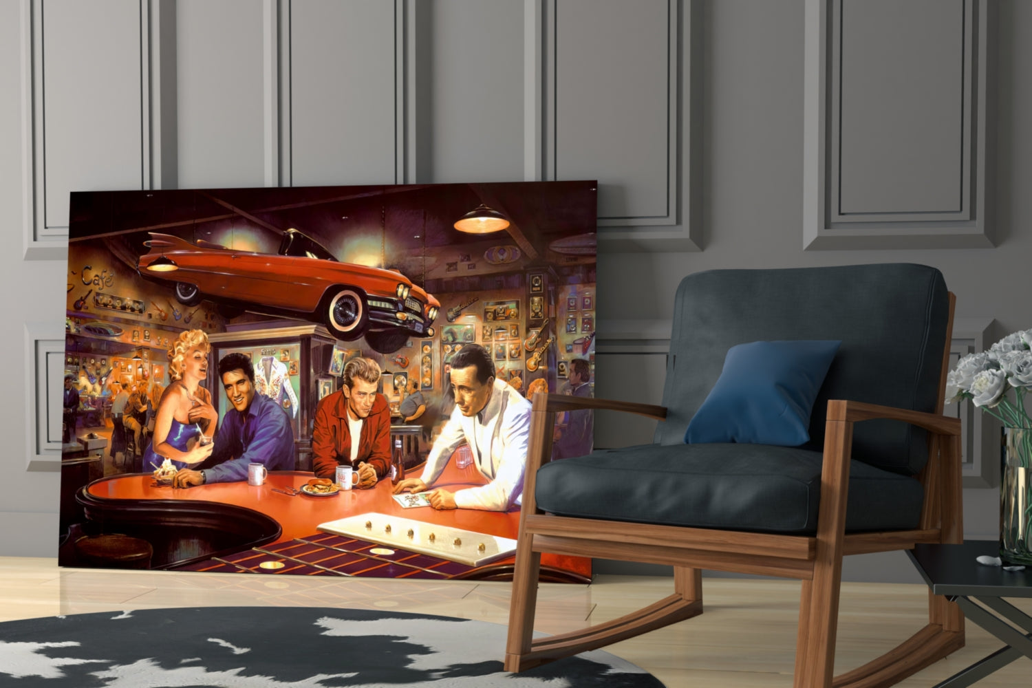 Marilyn Elvis Humphrey Glass Wall Art.