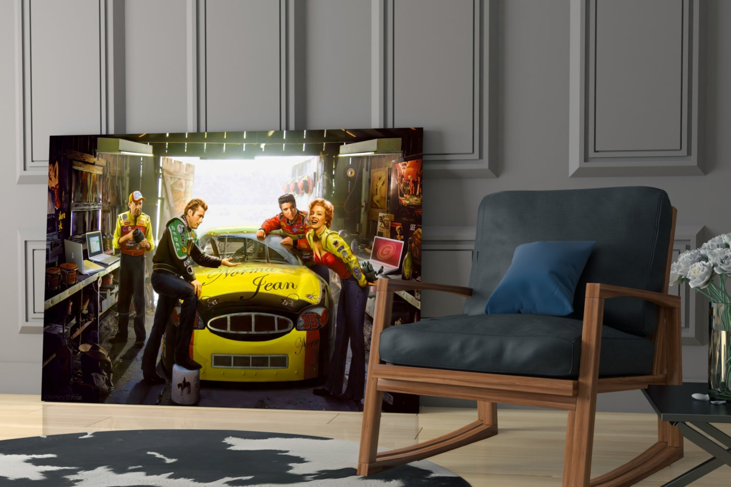 Marilyn Elvis Humphrey - Garage Glass Wall Art.