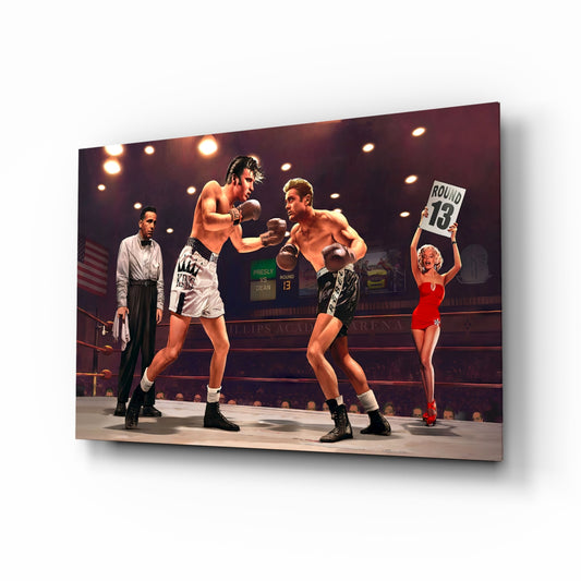 Retro Screen Legends Box Glass Wall Art