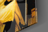 Cinematic artwork in a hospitality lobby interior