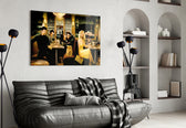 Marilyn Elvis Humphrey artwork styled in a high-end bar