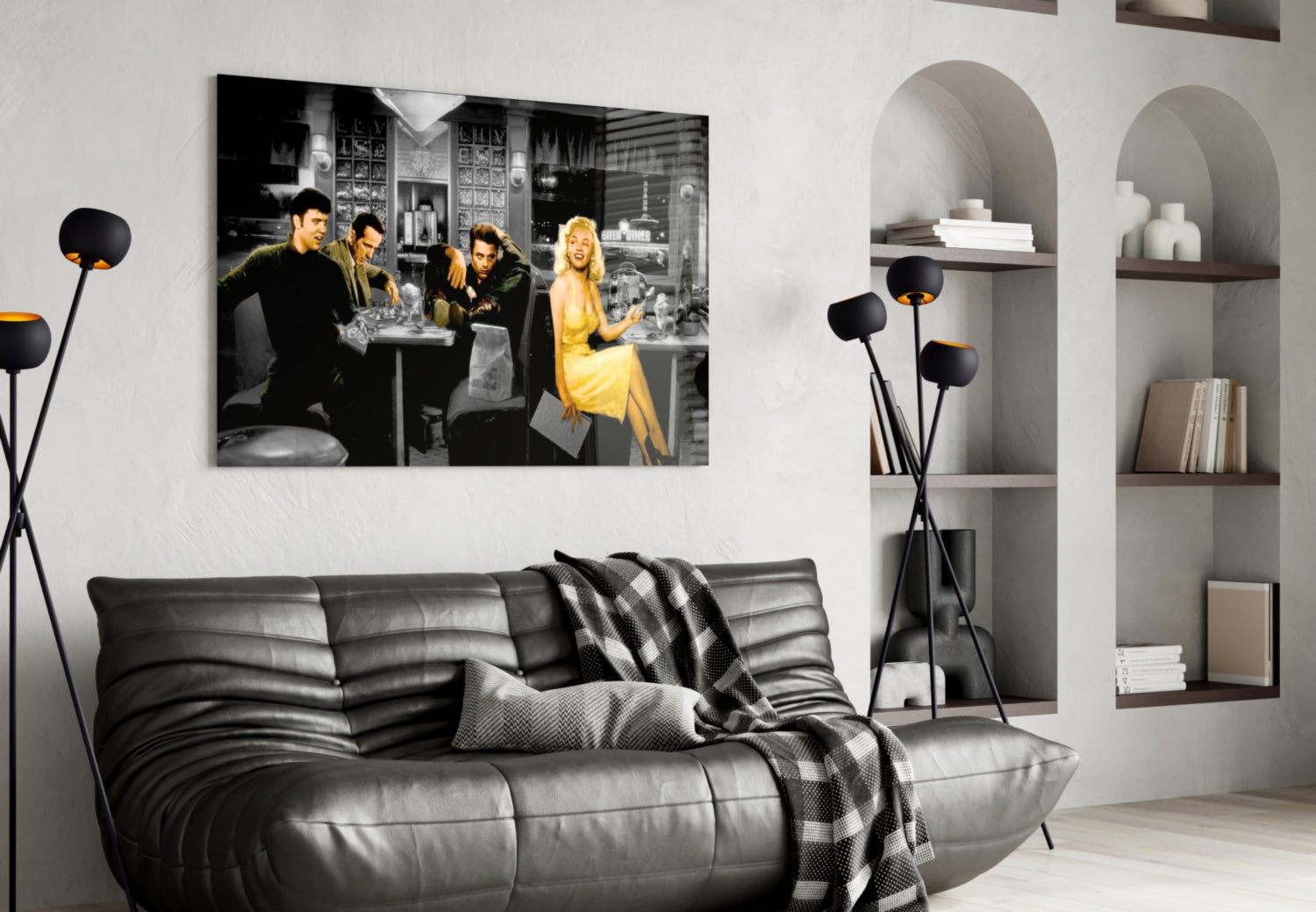 Marilyn Elvis Humphrey - Cafe Glass Wall Art.