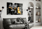 Marilyn Elvis Humphrey Cafe artwork styled in a high-end bar