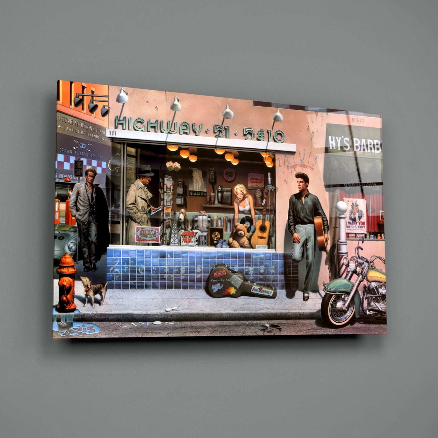 Marilyn Elvis Humphrey - Store Glass Wall Art.