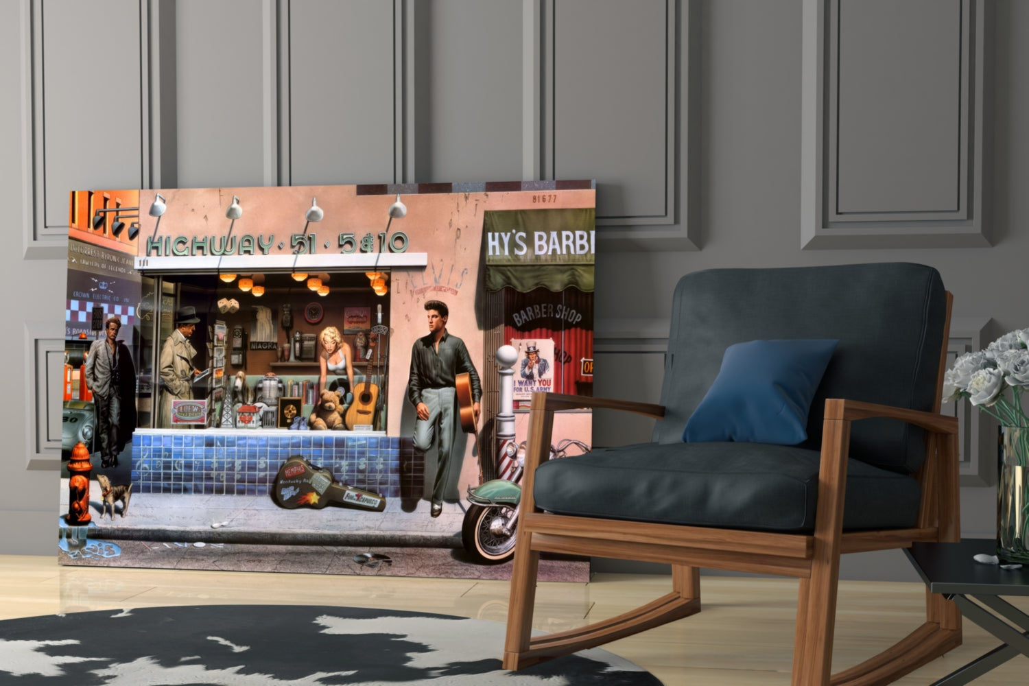 Marilyn Elvis Humphrey - Store Glass Wall Art.