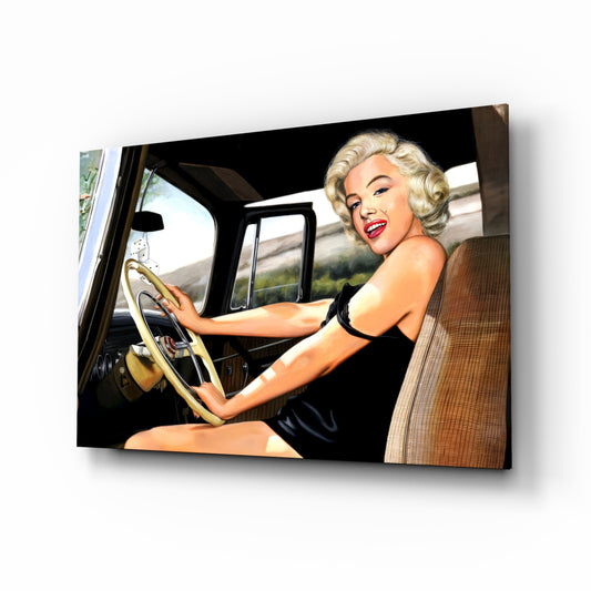 Golden Age Starlet Glass Wall Art