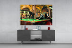 Marilyn Elvis Humphrey Pool glass wall art catching light to reveal its painted vault