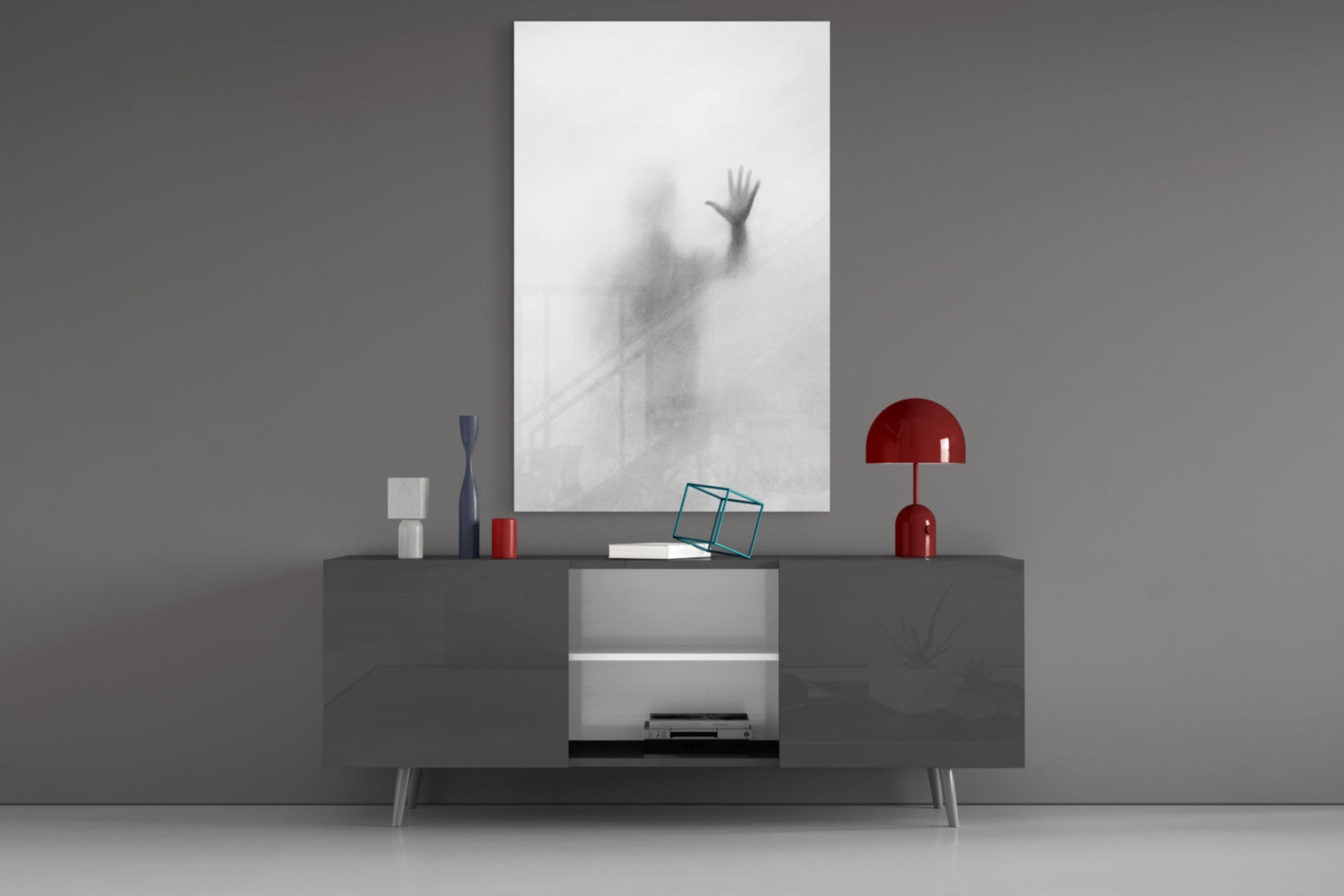 Despair Glass Wall Art.