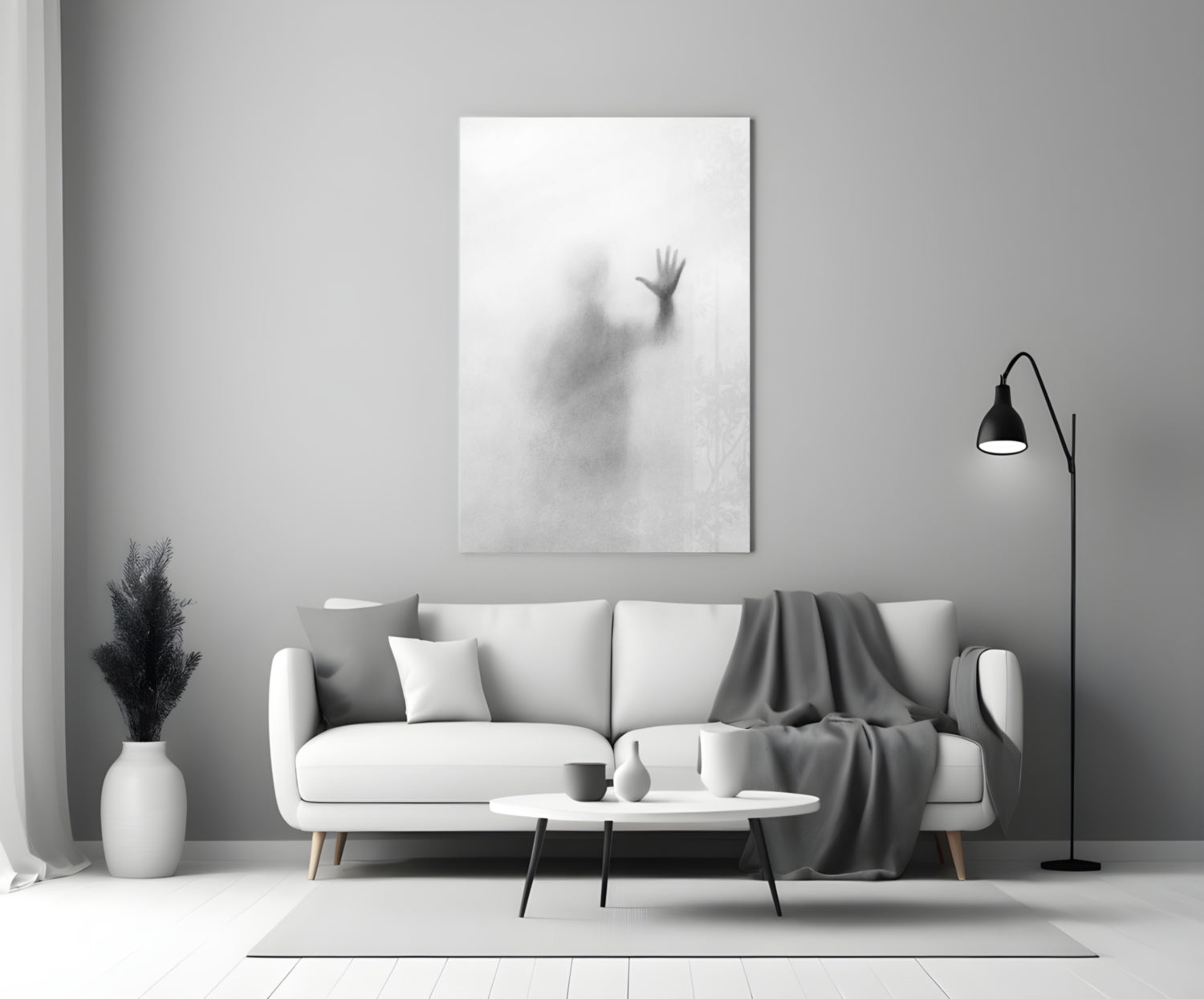 Despair Glass Wall Art.