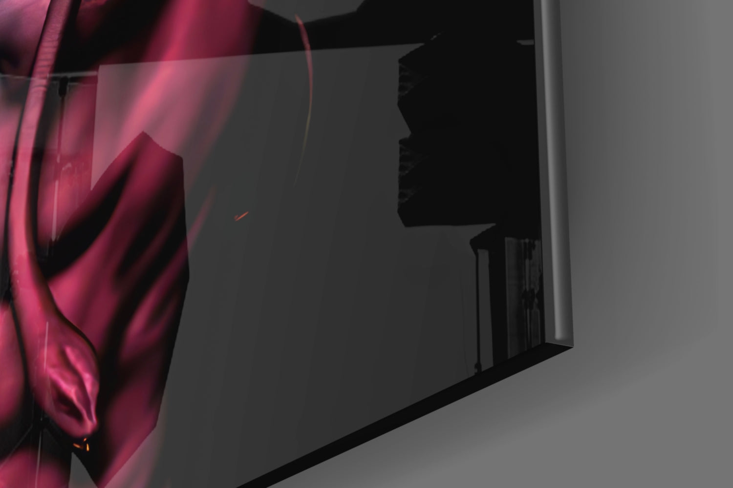 Har Har Mahadev Glass Wall Art.