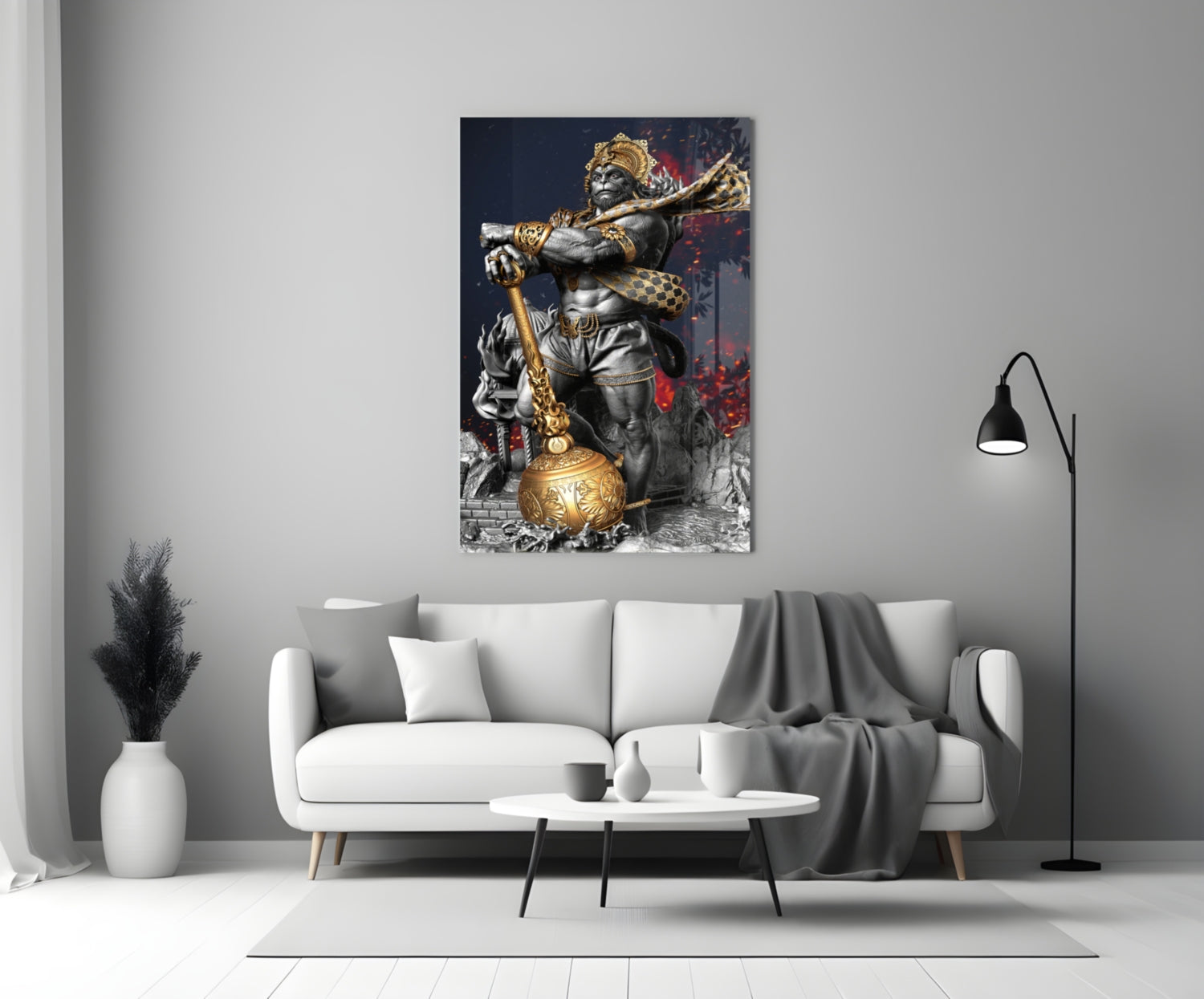 Ape King Glass Wall Art.