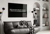 Two Rules for Success artwork styled in a creative loft interior