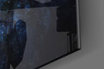 Cinematic artwork in a hospitality interior