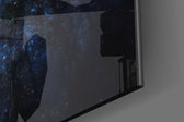 Cinematic artwork in a hospitality interior