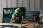 Star Wars yatay panel against a moody dark-painted accent wall