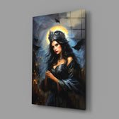 Dark Queen Glass Wall Art.
