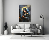 Dark Queen Glass Wall Art.