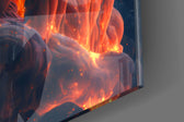 Cinematic artwork in a gaming room interior