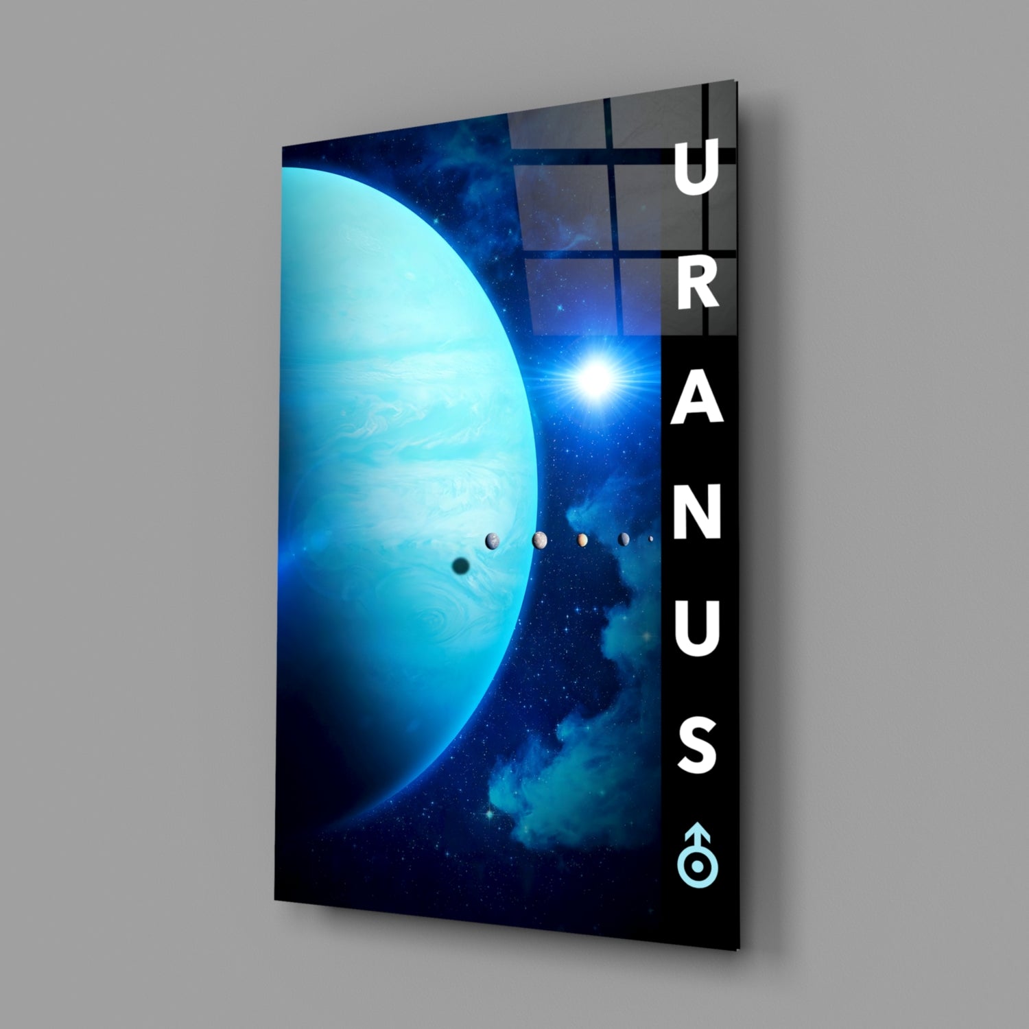 Uranus Glass Wall Art.