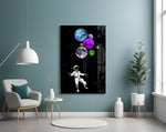 Baloonets artwork styled in a child's space-themed room