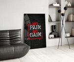 Graffiti glass print bringing fitness edge to a designer office