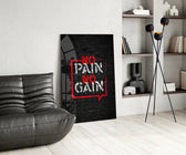 Graffiti glass print bringing fitness edge to a designer office
