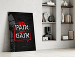 Graffiti panel against a moody dark-painted accent wall