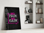 Graffiti panel against a moody dark-painted accent wall