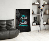 Graffiti glass print bringing fitness edge to a designer office