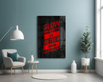 Progress artwork styled in a creative loft interior