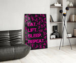 Gym glass print bringing fitness edge to a designer office