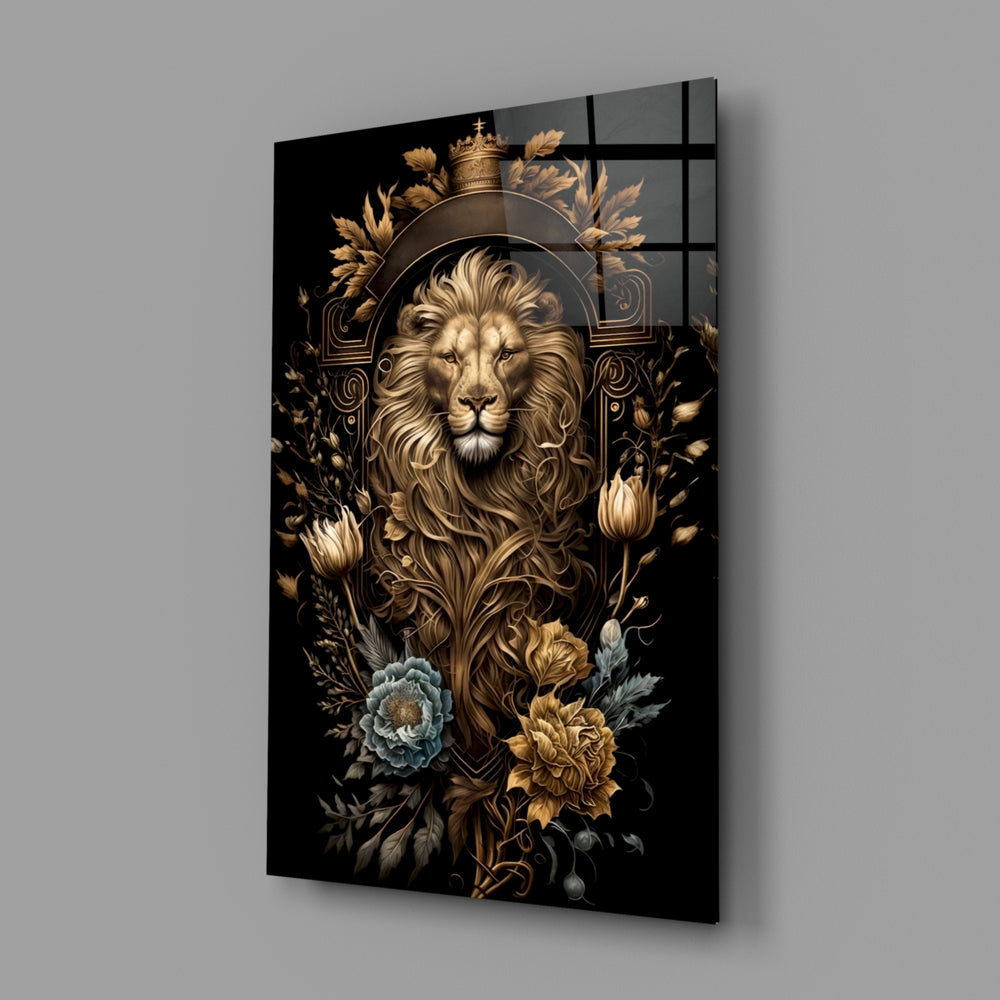 Baroque tribute panel anchoring a home library wall