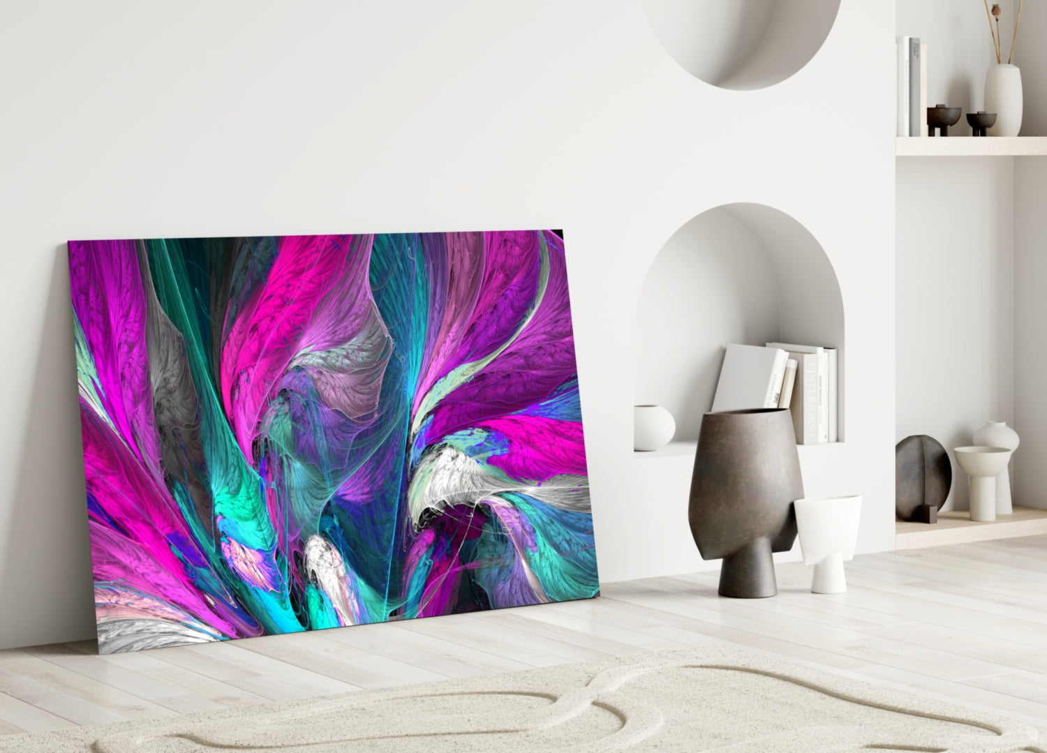 Pink Dream Glass Wall Art.