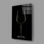 Still-life panel anchoring a high-end bar wall