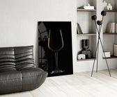 Still-life glass print bringing dining edge to a bistro
