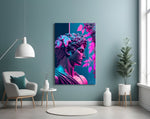 Thinking Sculpture artwork styled in a designer office interior