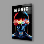 Music portrait panel anchoring a creative loft wall