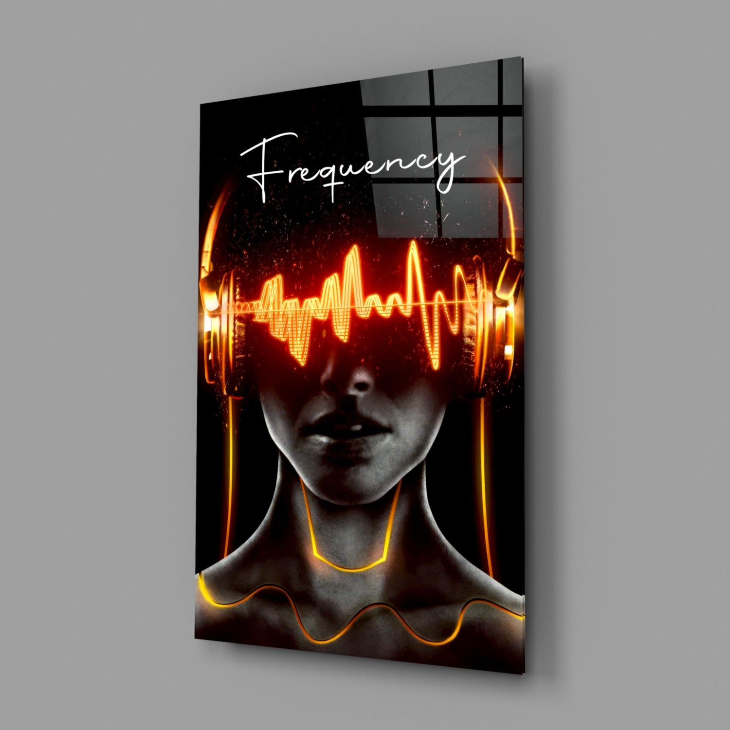 Frequency Glass Wall Art.