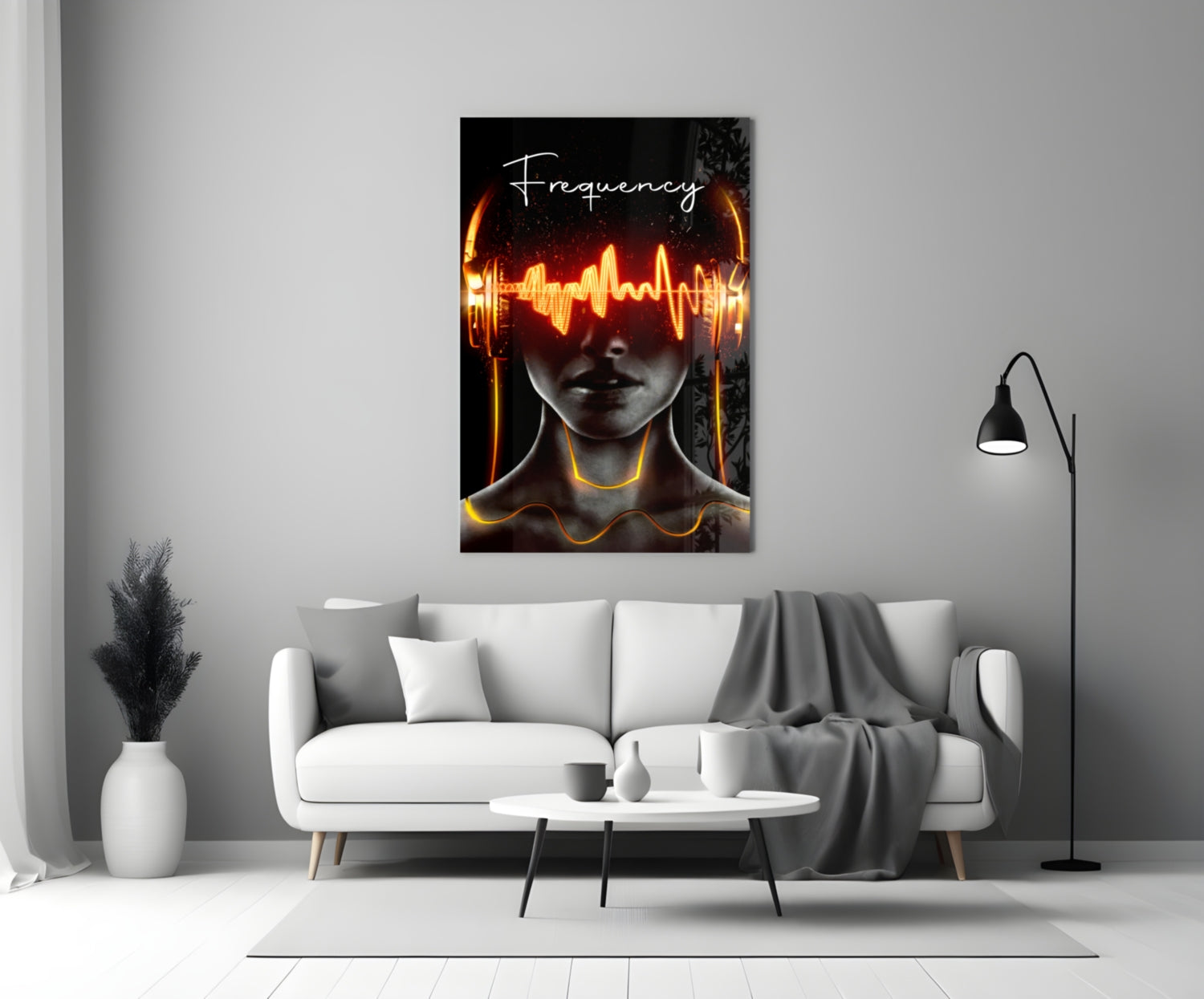 Frequency Glass Wall Art.