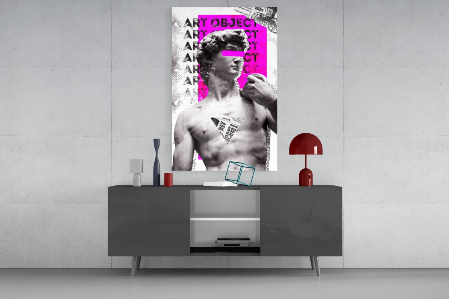 Art Object Glass Wall Art.