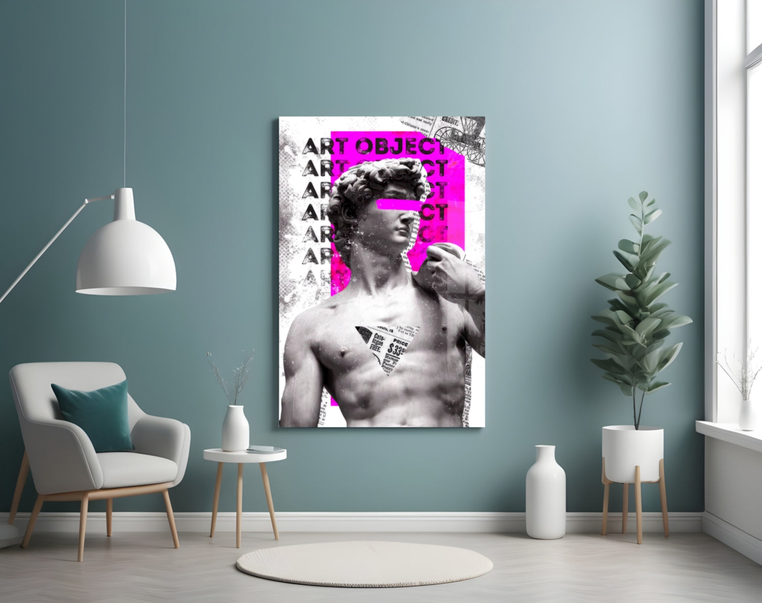 Art Object Glass Wall Art.