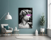 Art Guilt artwork styled in a teen's bedroom interior