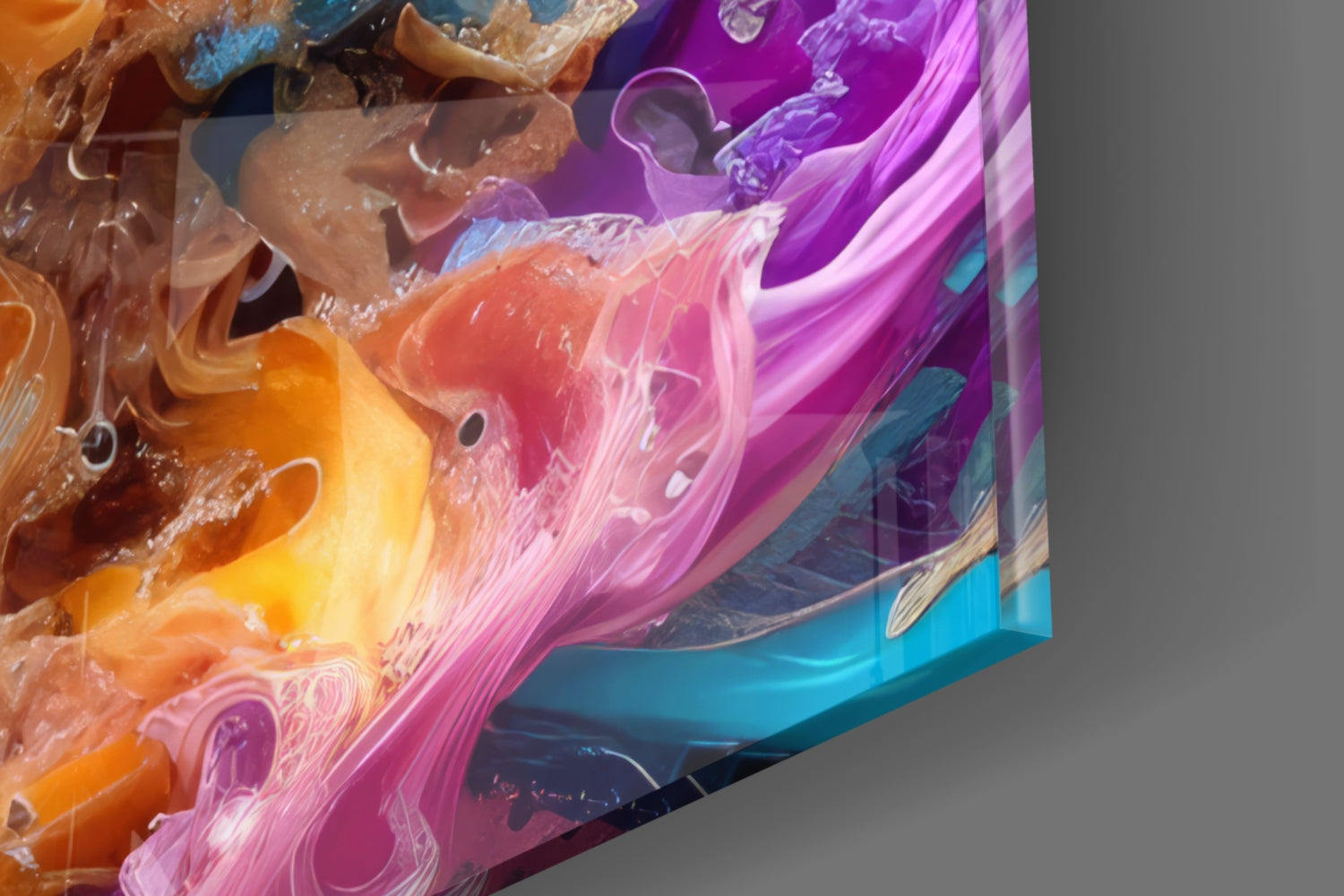 Color Dance Glass Wall Art.