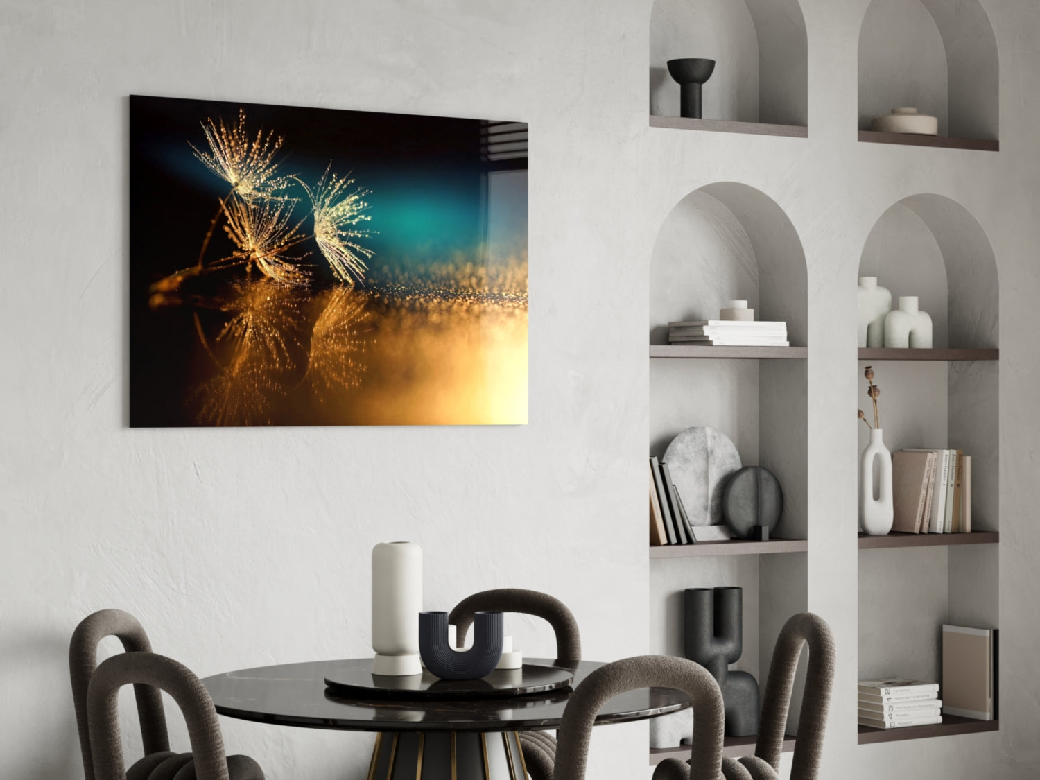 Gold Dust Glass Wall Art.