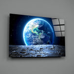 Astronomy panel anchoring a teen's bedroom wall