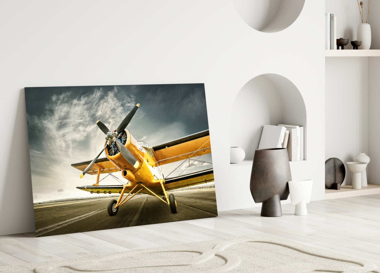 Aircraft Glass Wall Art.